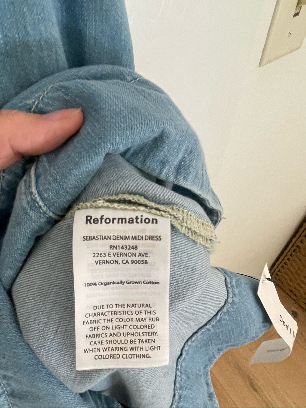 Reformation Sebastian Denim Midi Dress - Picture 8 of 11